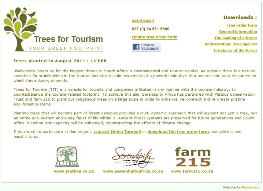 trees for tourism