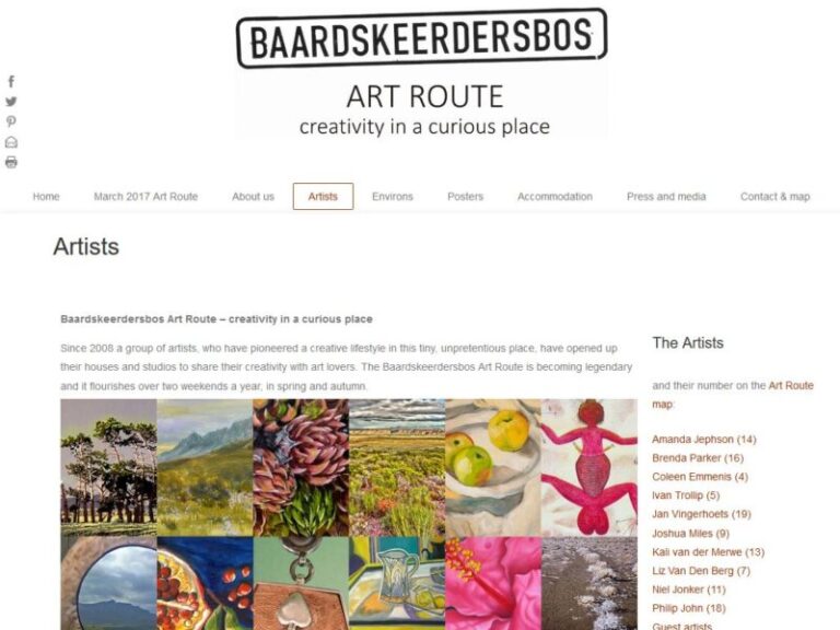 baardskeerdesbosartroute website